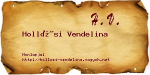 Hollósi Vendelina névjegykártya